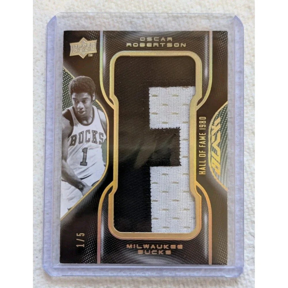 Oscar Robertson 2008-09 UD Black HOF Letters #'d/5 COMPLETE 14 CARD SET Unsigned